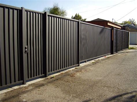 white sheet metal fence|solid metal fence panels.